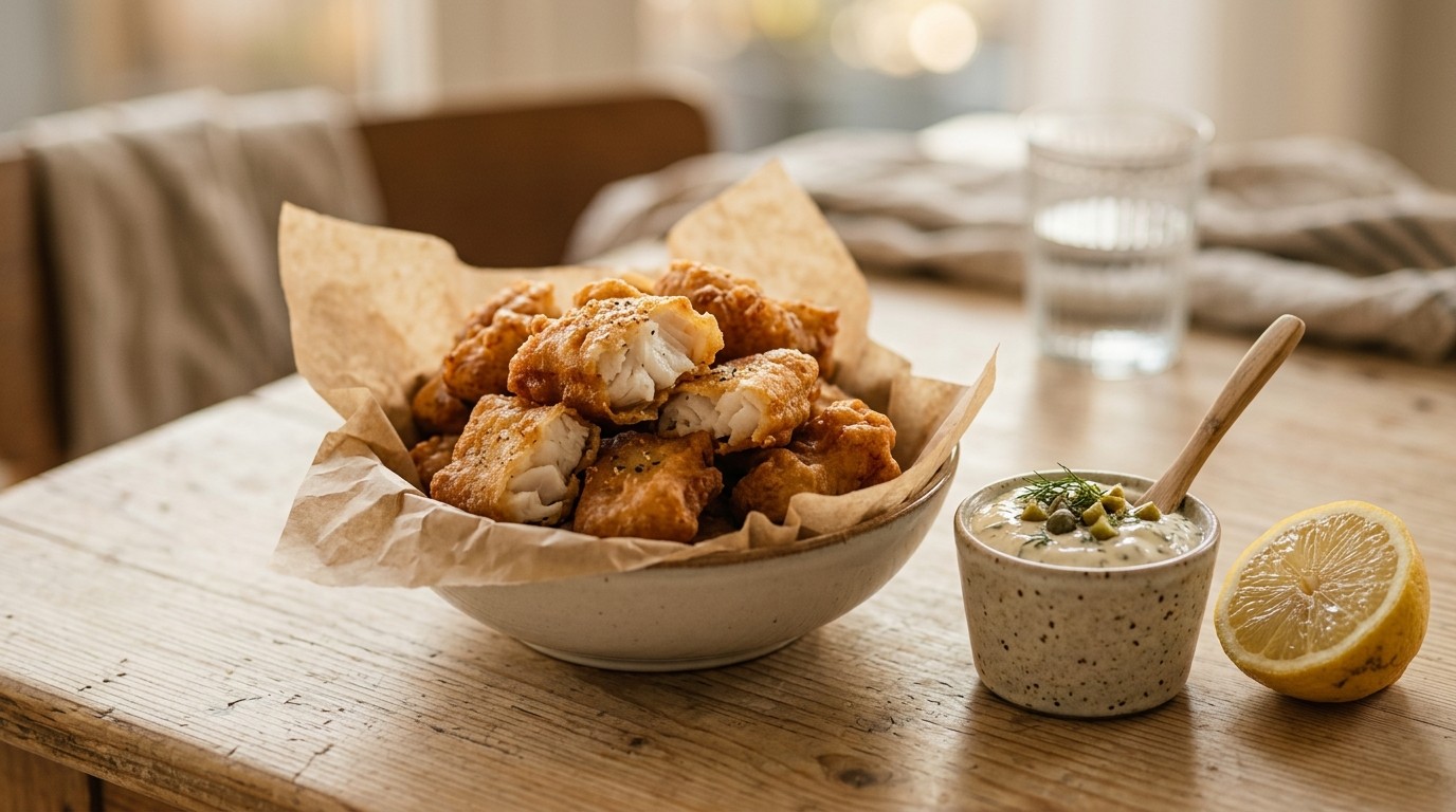 Kibbeling met Kappertjessaus
