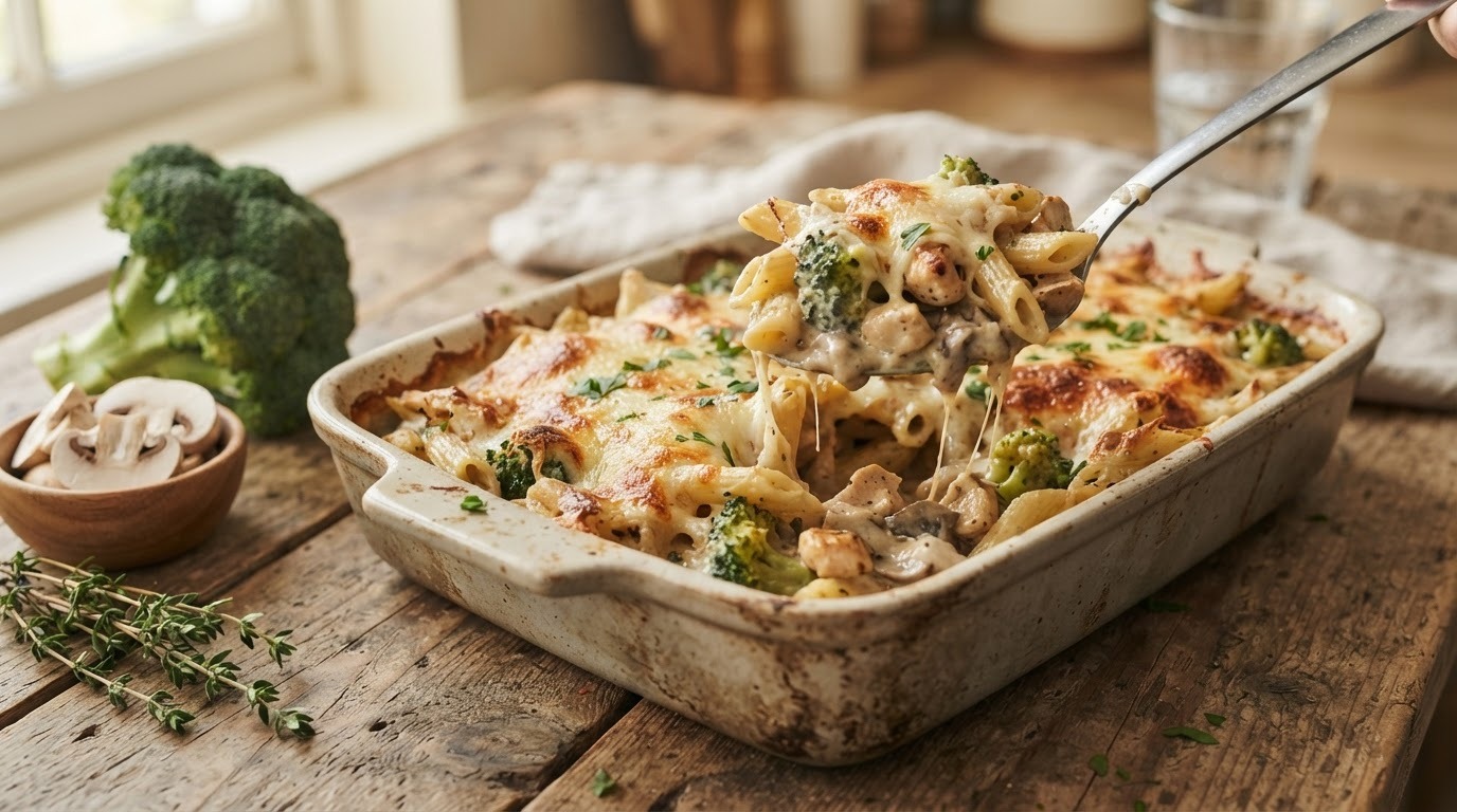 Kip brocolli ovenschotel