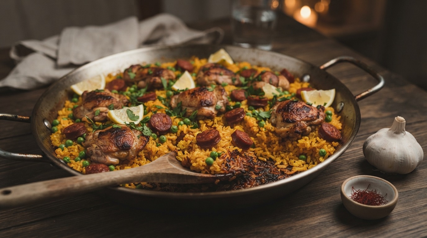 Kip en chorizo paella