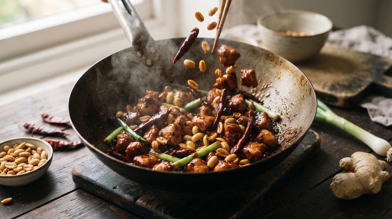 Kip in gon bao saus