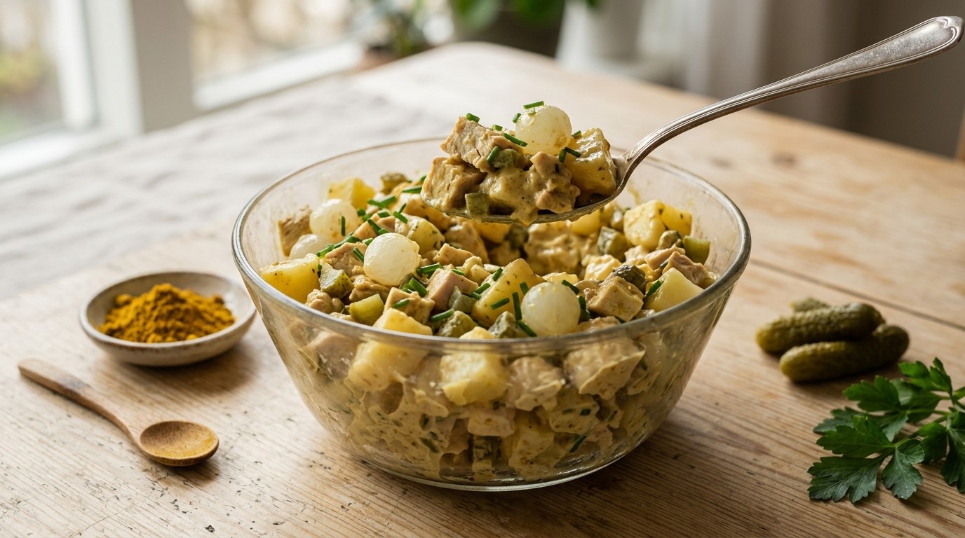 Kip-kerrie Aardappelsalade
