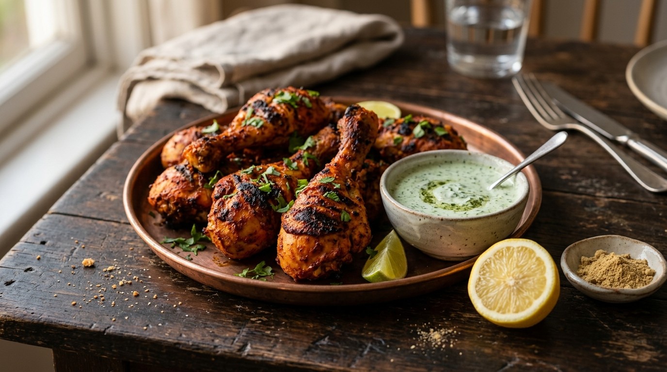 Kip Tandoori met Muntsaus