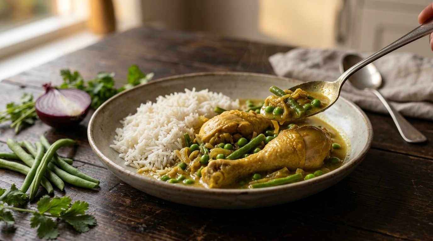 Kipcurry met rijst