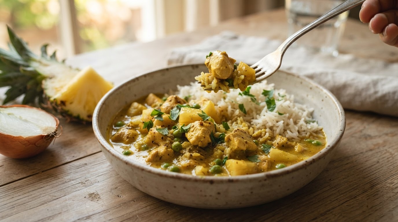 Kipcurry met rijst
