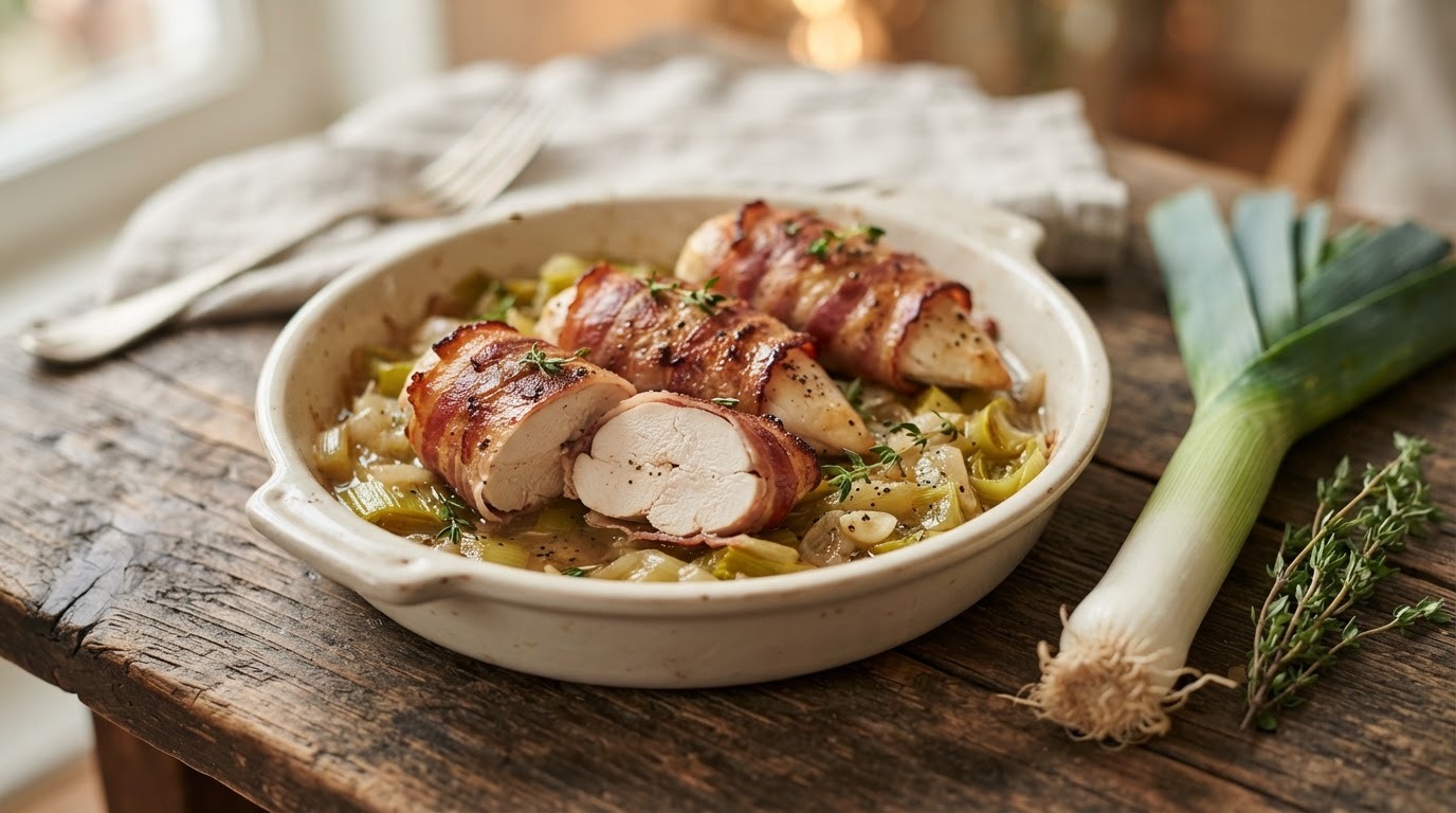 Kipfilet in pancetta
