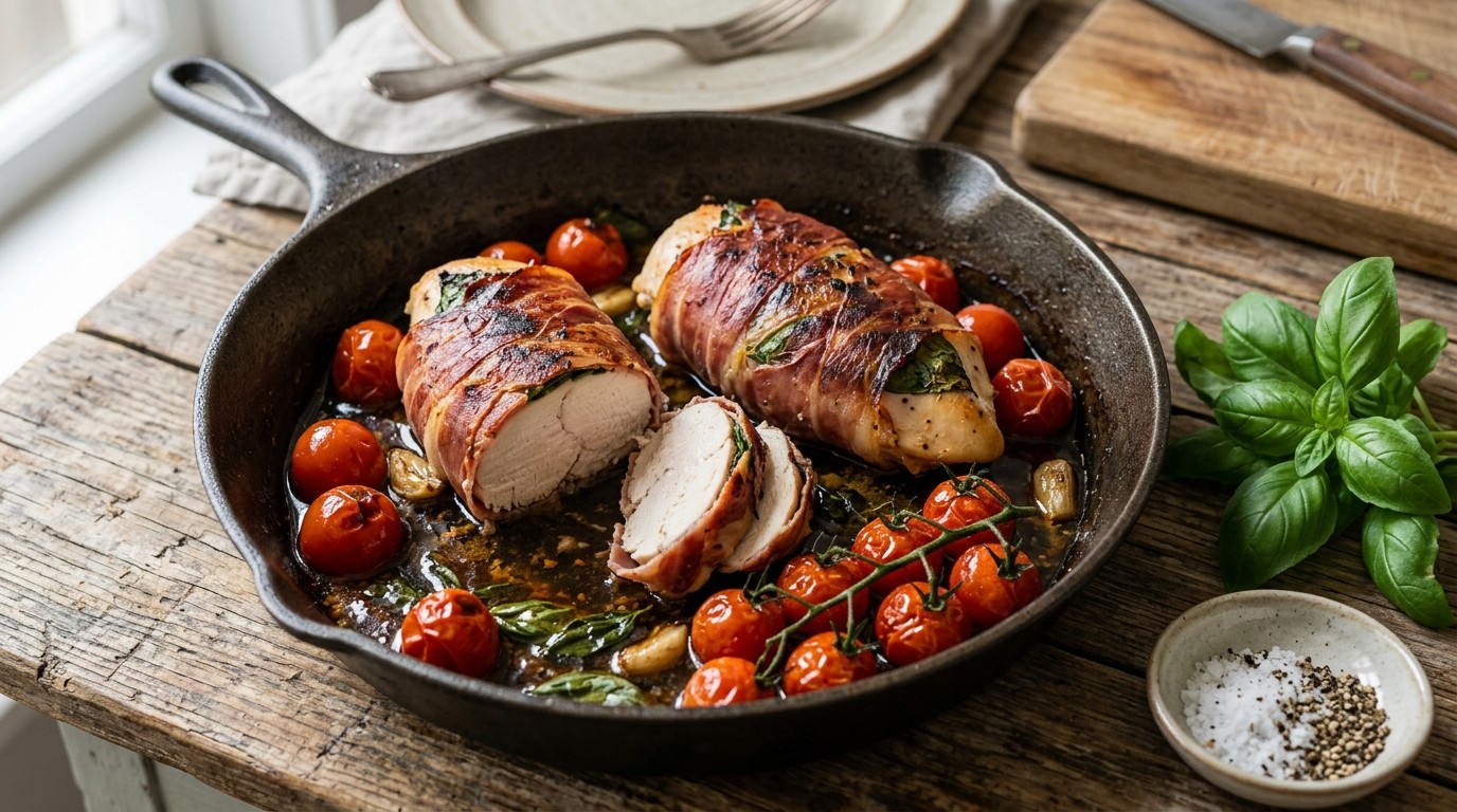 Kipfilet in Rauwe ham