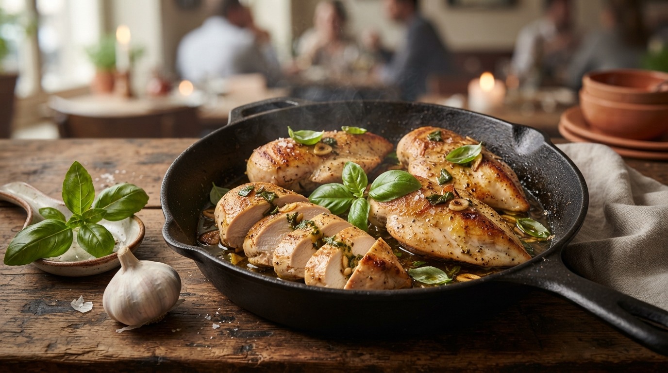 Kipfilet met basilicum