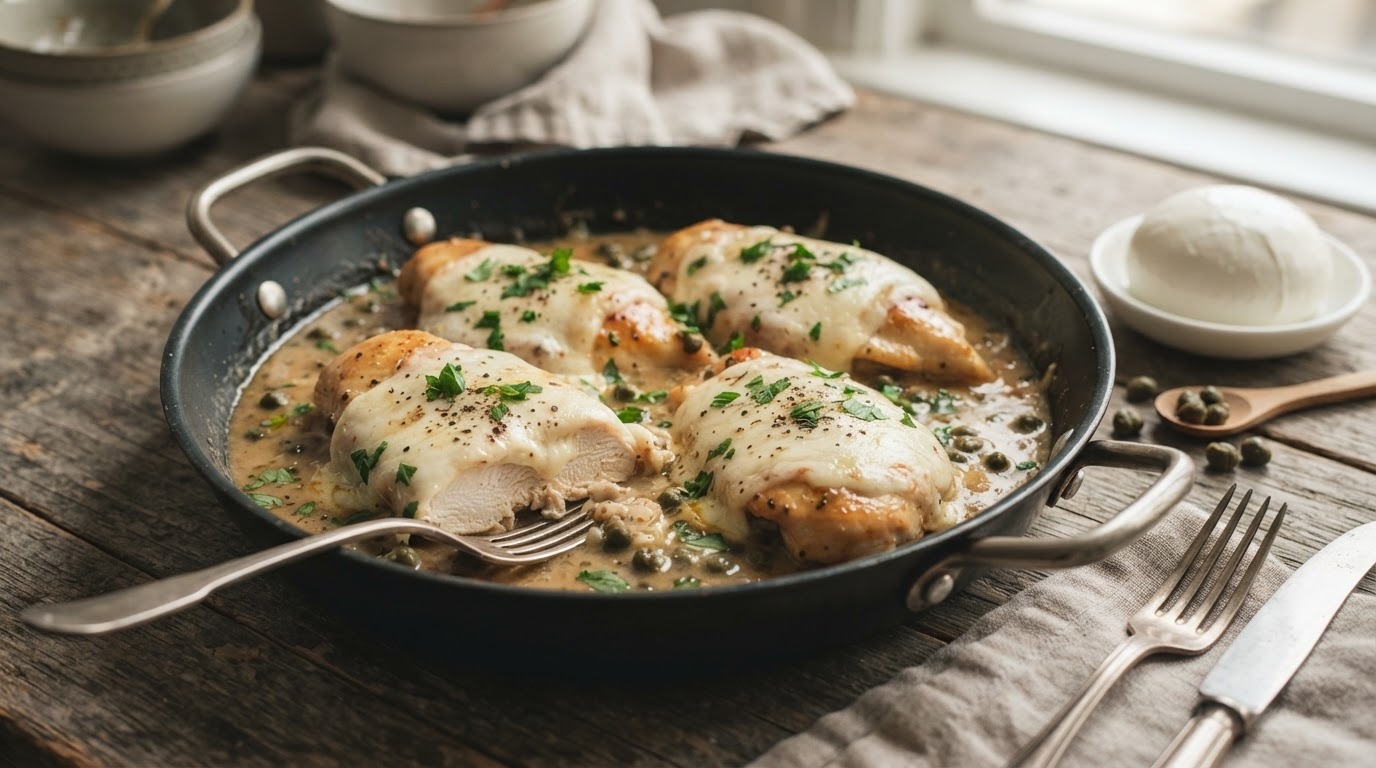 Kipfilet met mozzarella