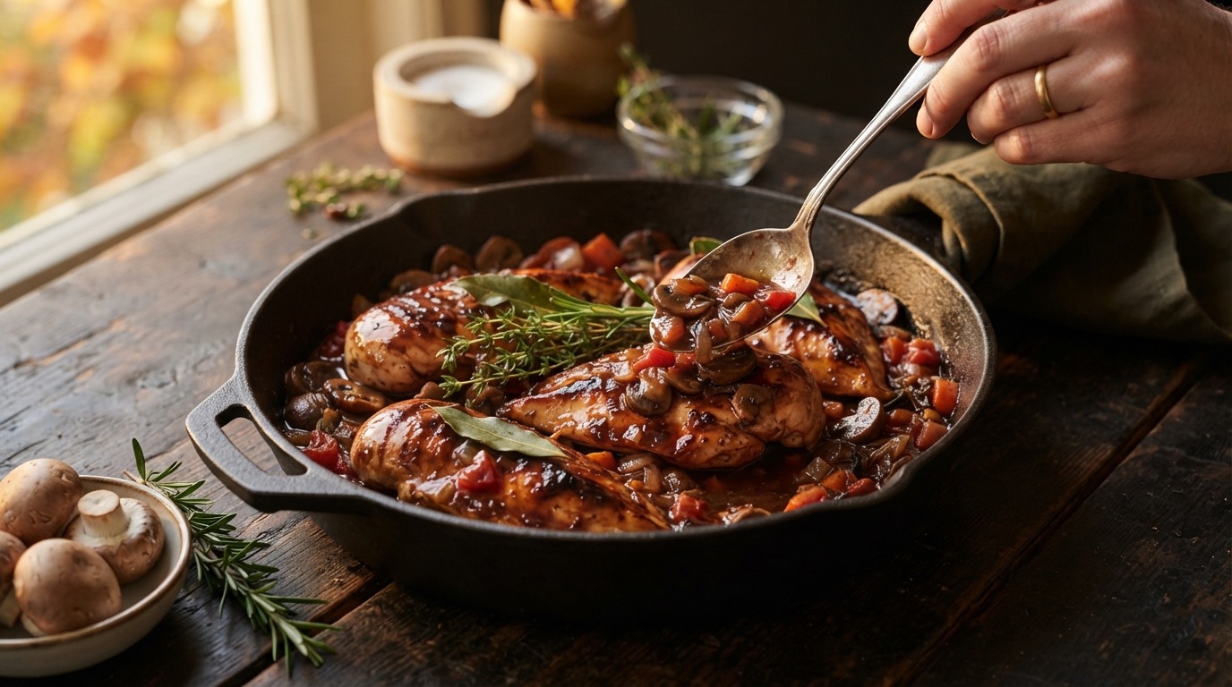 Kipfilets in herfstsfeer