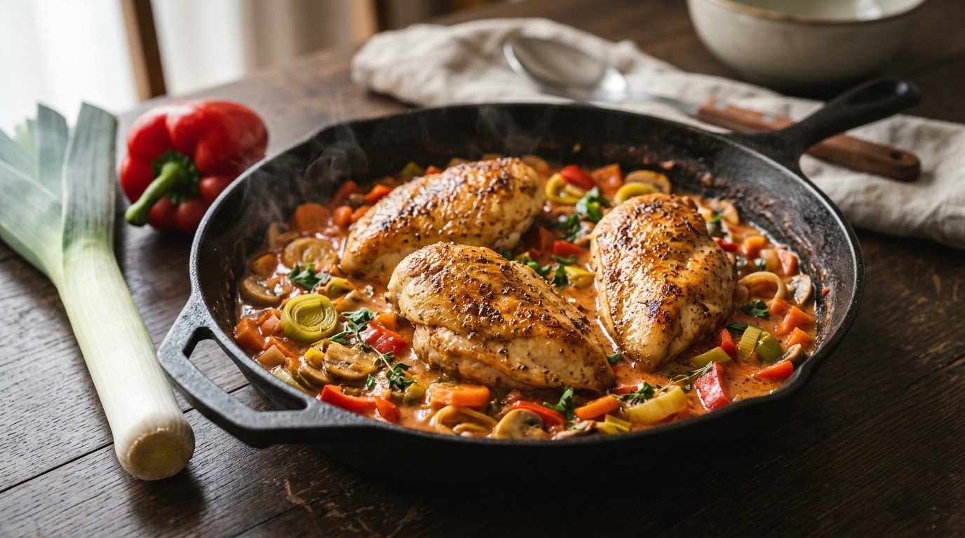 Kipfilets met groenten