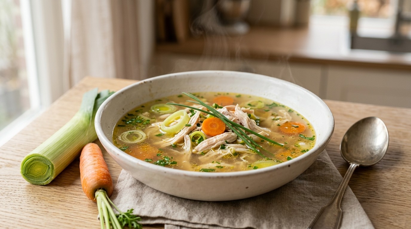 Kippen-groente-bouillon