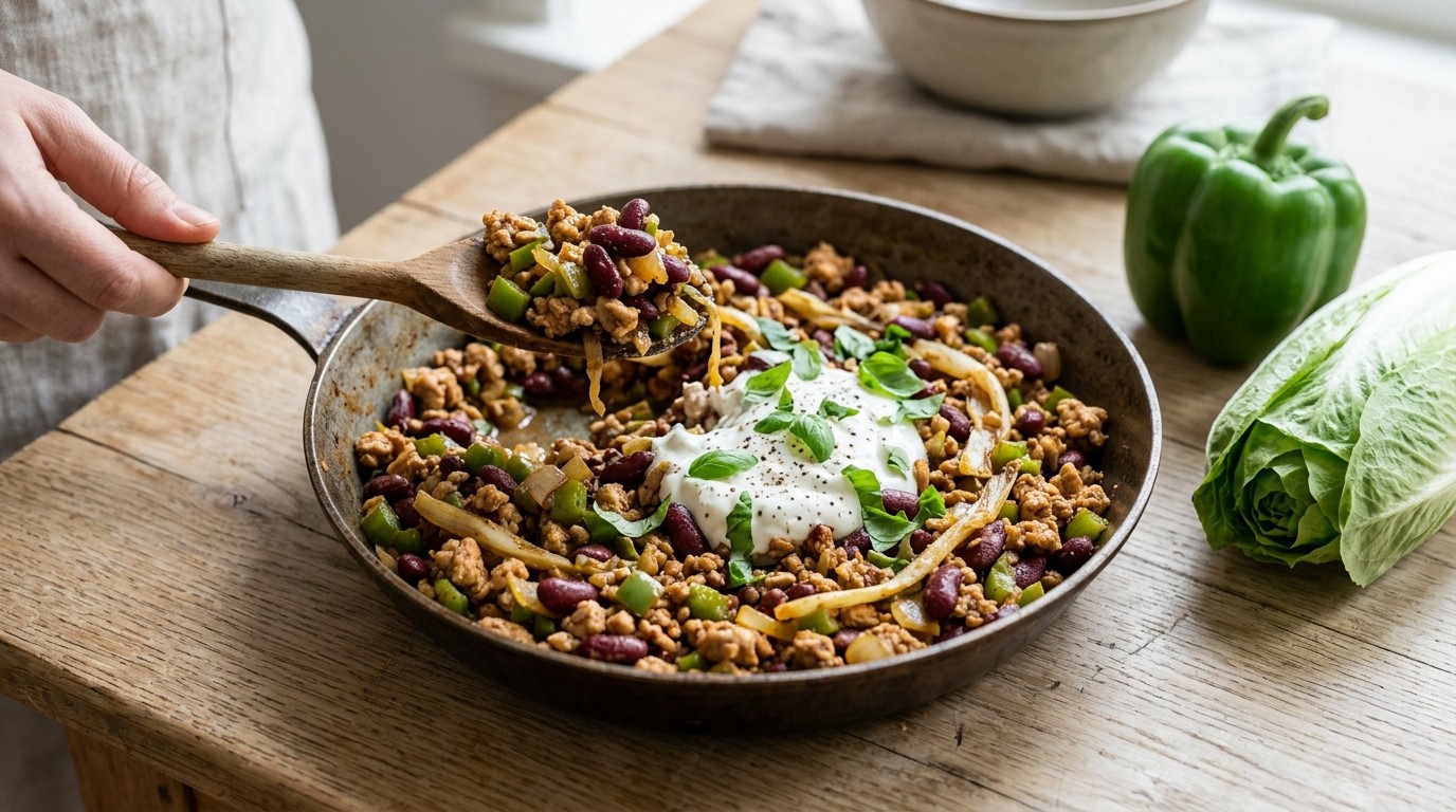 Kippengehakt met Kidney Beans