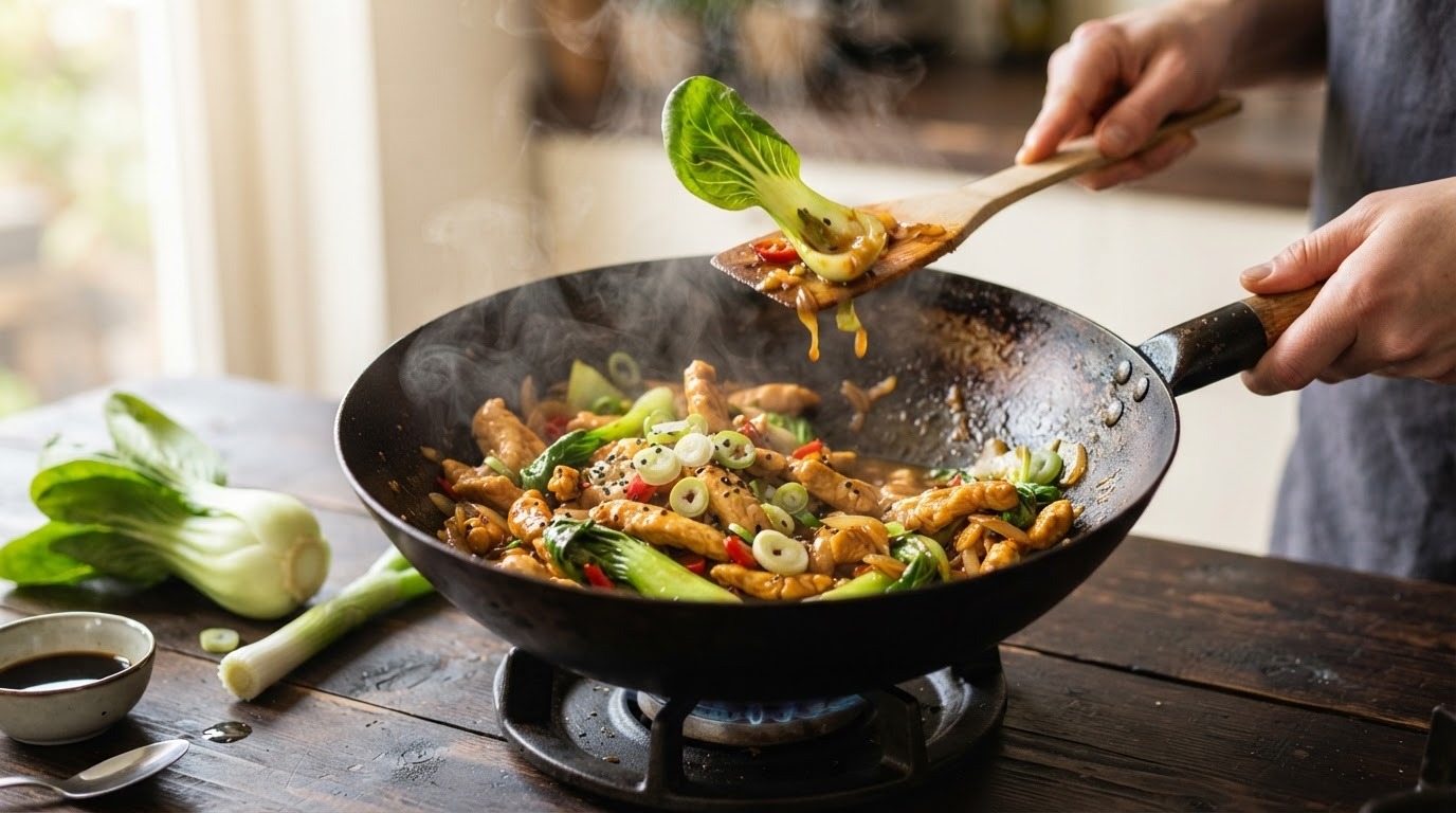 Kipreepjes met paksoi