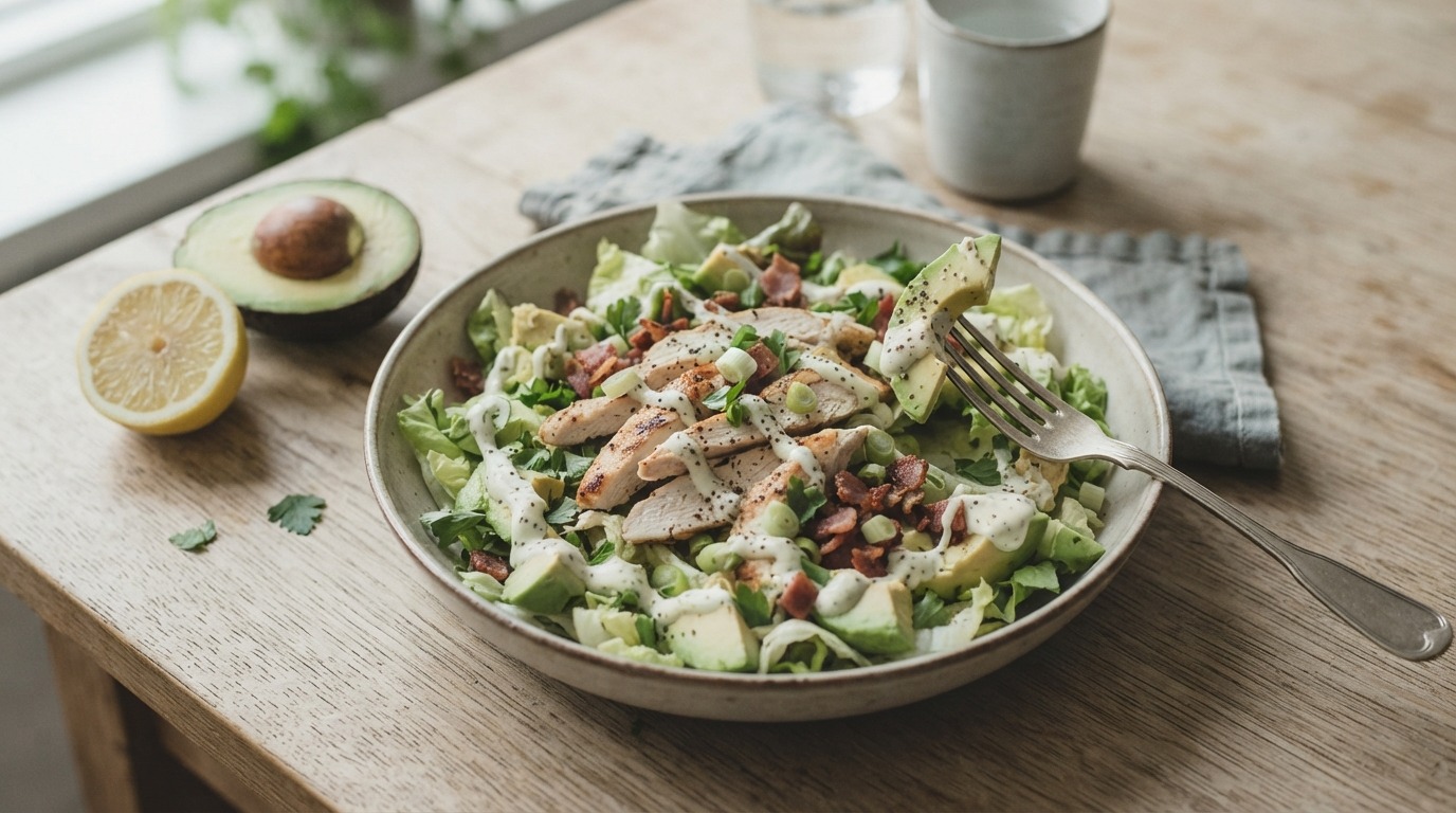 Kipsalade met advocado