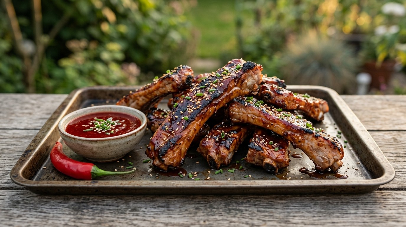 Kipspareribs met zoetzure saus