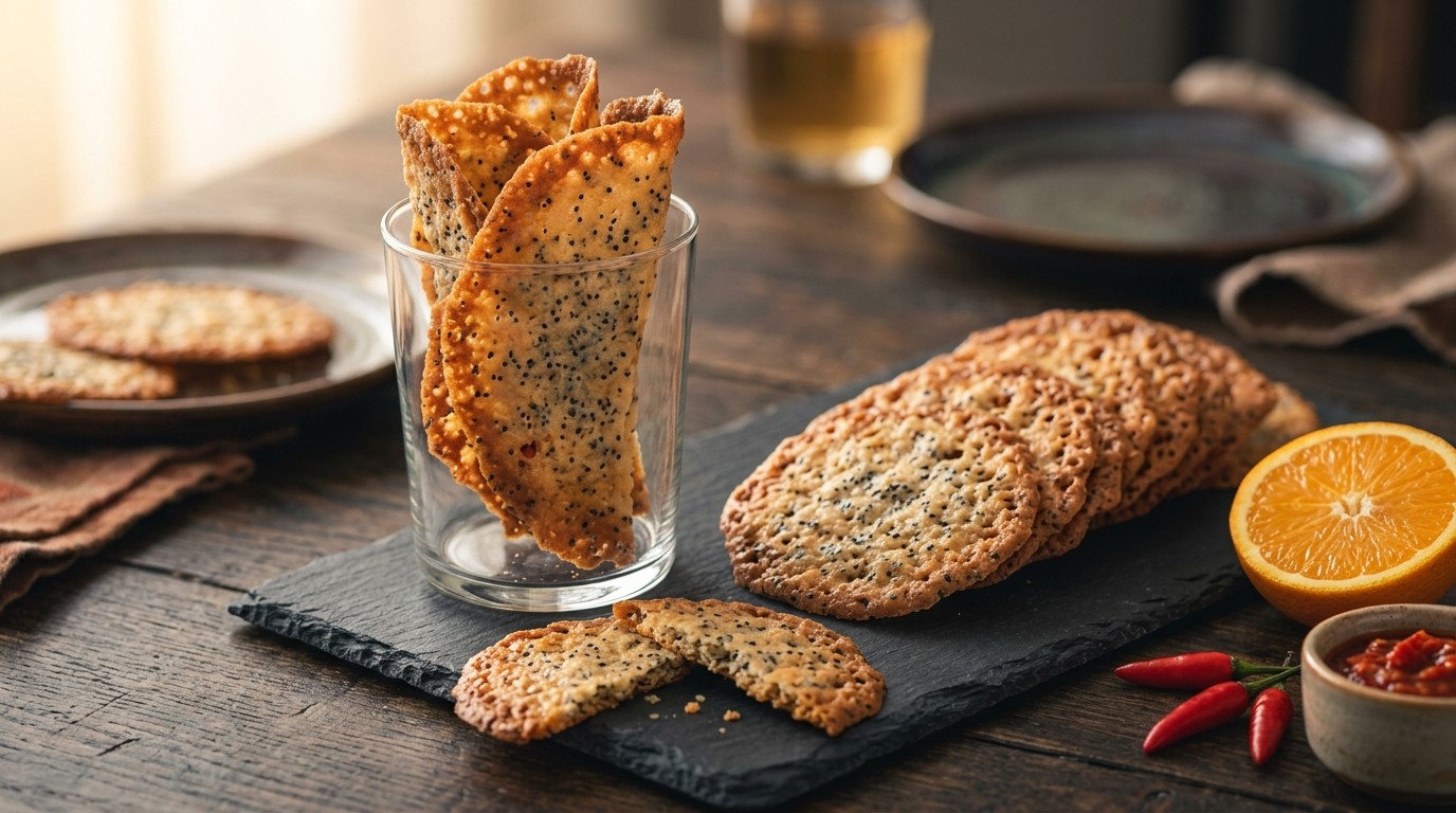 Kletskop met maanzaad en sambal