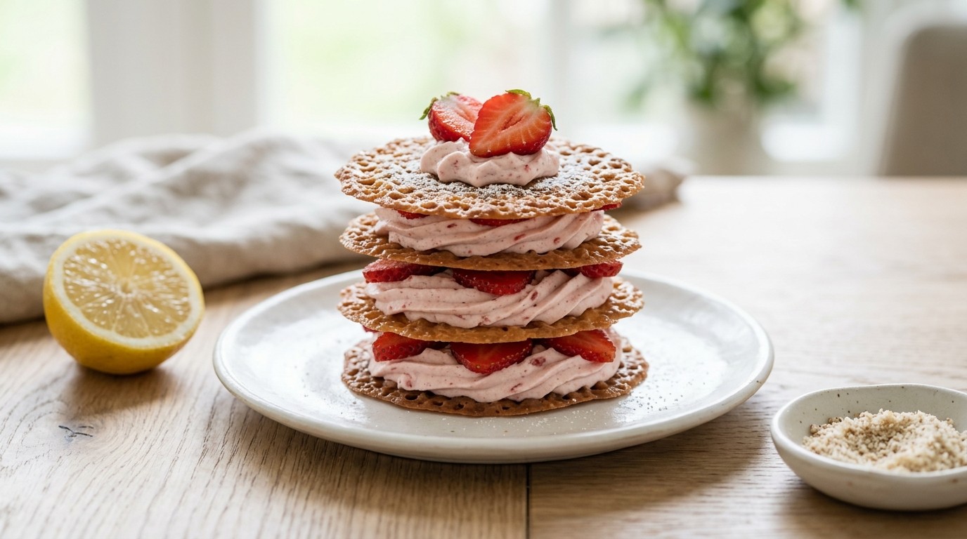 Kletskoppen met Aardbeienroom