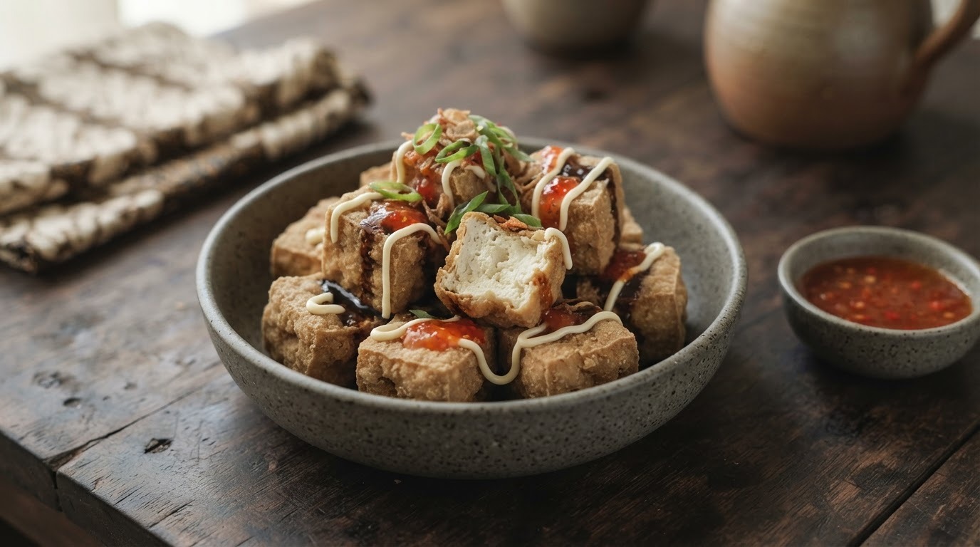 Knapperige tofu