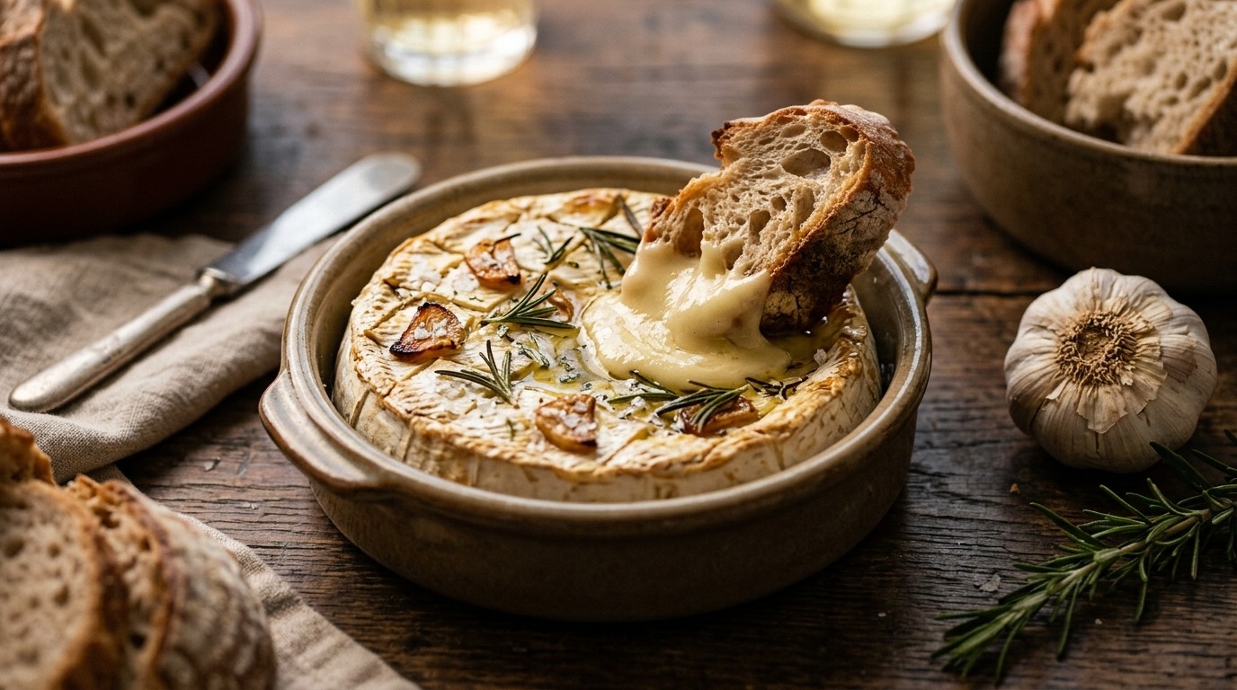 Knoflookcamembert uit de Oven