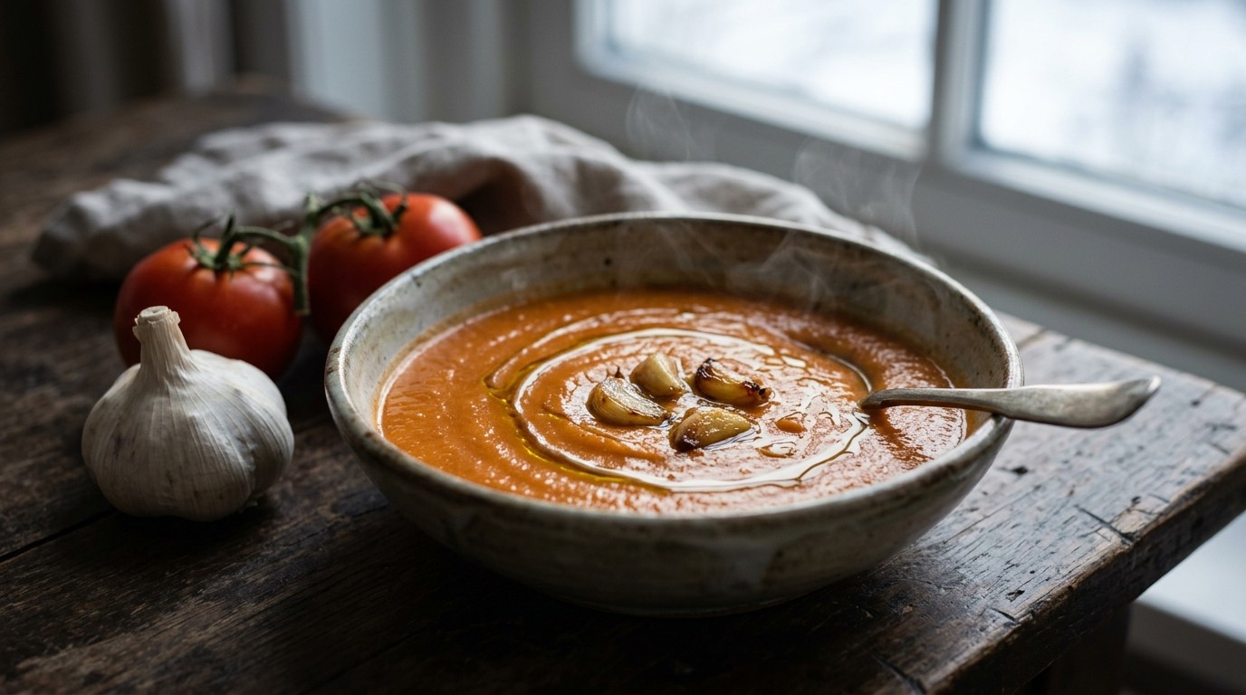 Knoflooksoep - vegetarisch, veganistisch
