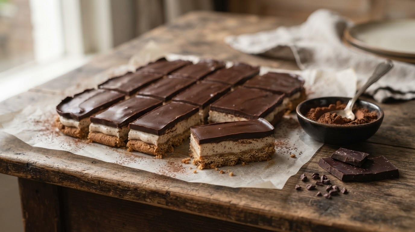 Koekjes met laagjes chocolade