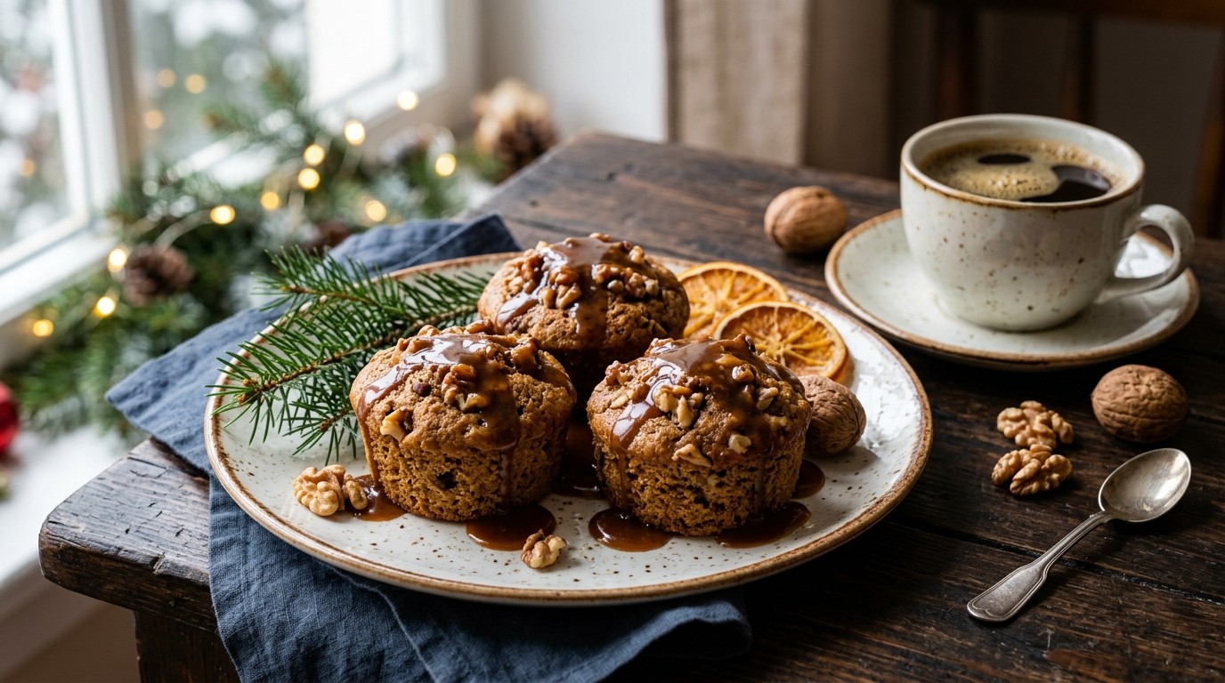 Koffie-walnoot-cakejes