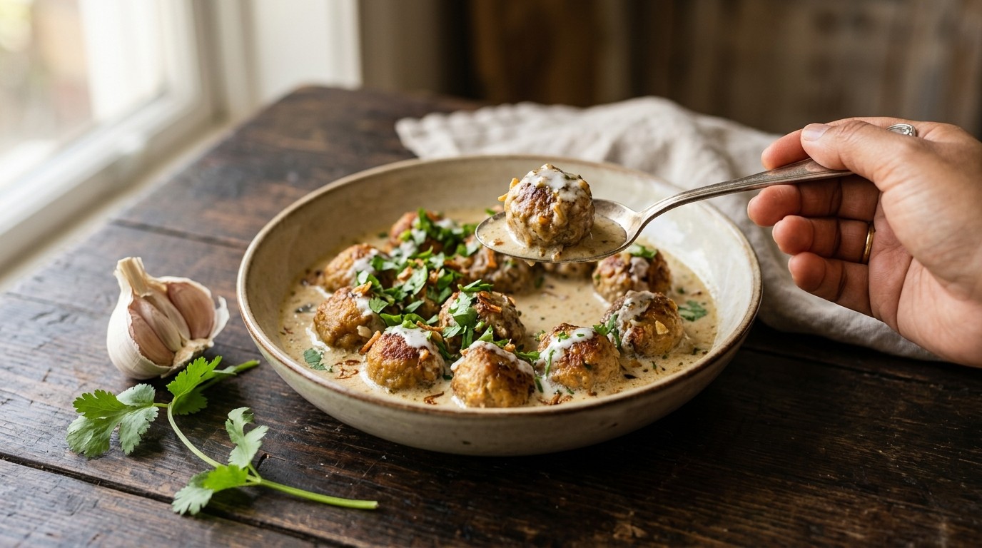 Kokosballetjes in klappersaus
