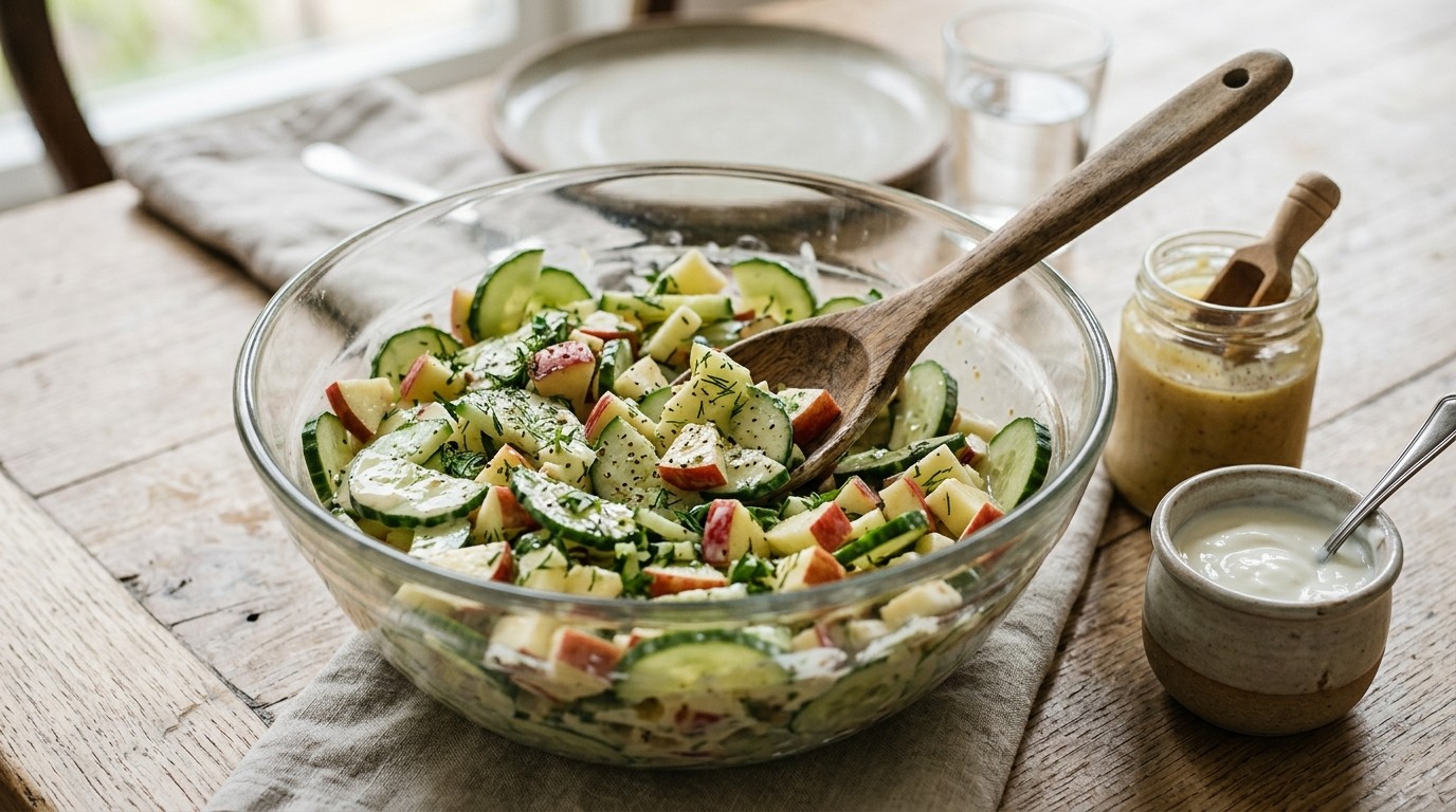Komkommer Appelsalade