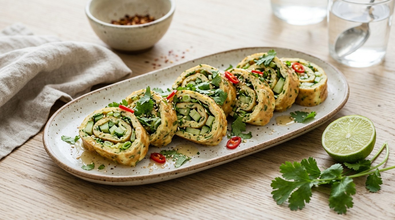 Komkommer-omeletjes