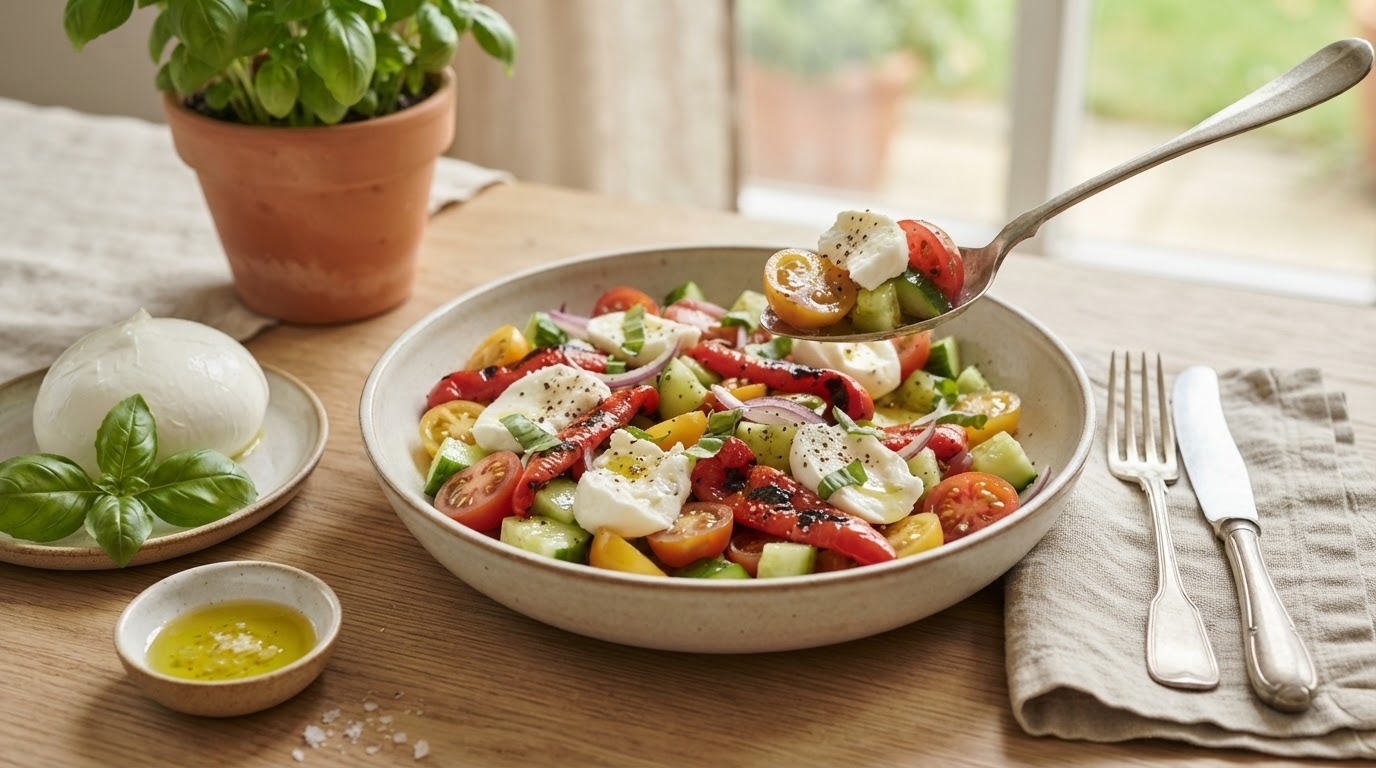 Komkommer-tomatensalade
