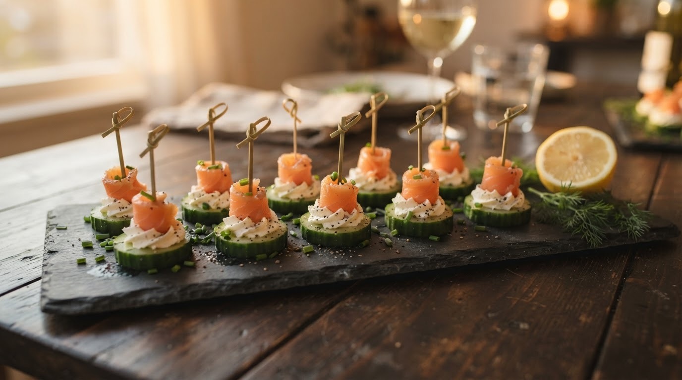 Komkommerzalm snack
