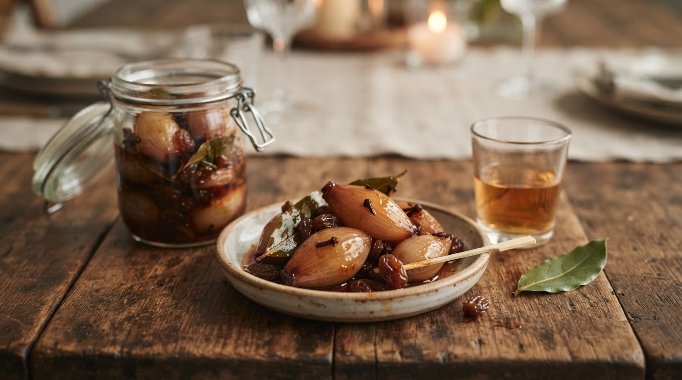Konflook-sjalotjes met sherry
