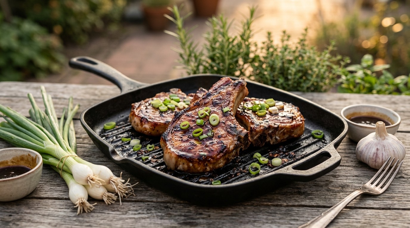 Koteletten met sherrysaus