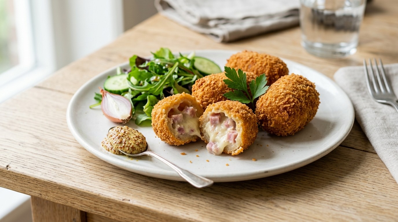 Kroketten met ham