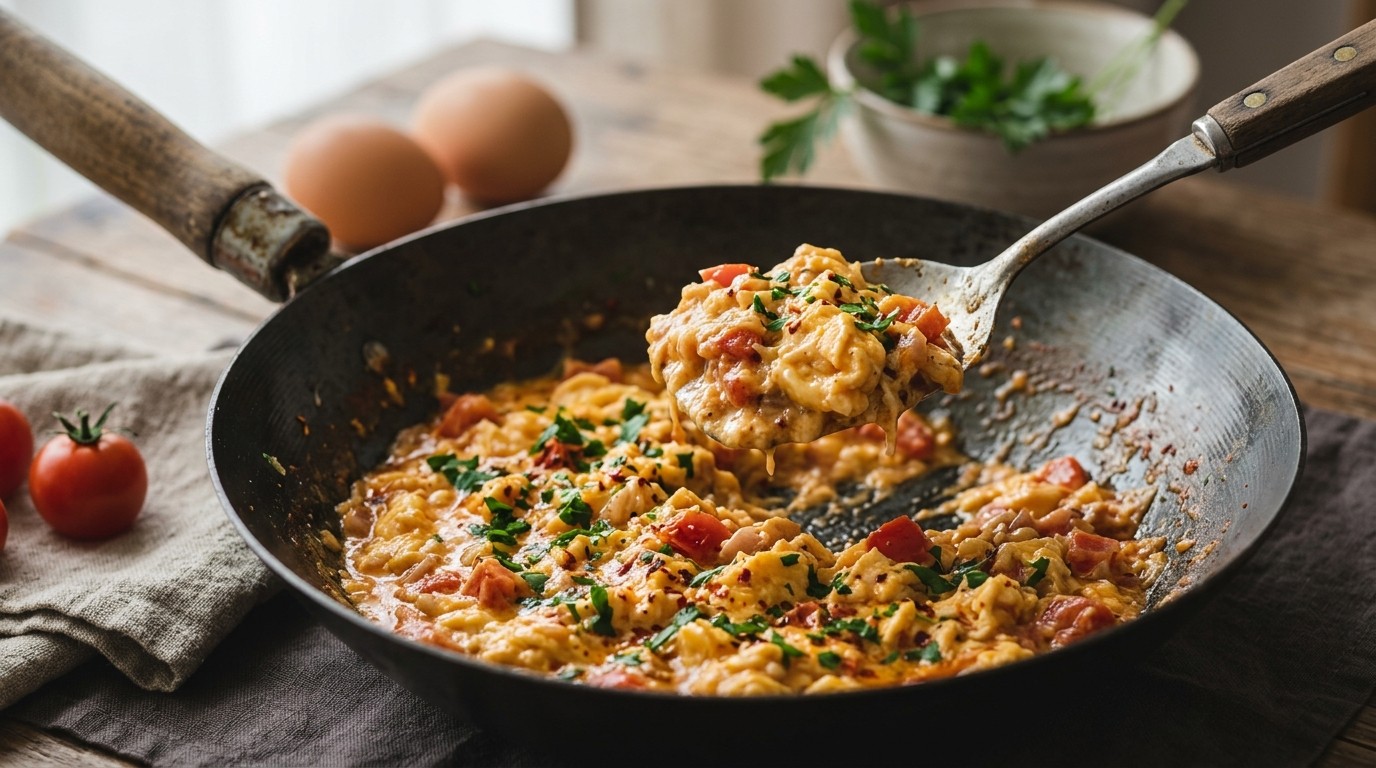 Kruidig roerei uit de wok