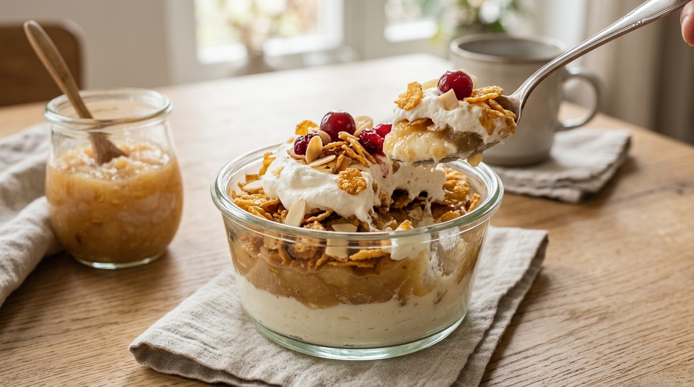 Kwarkvlokkenpudding