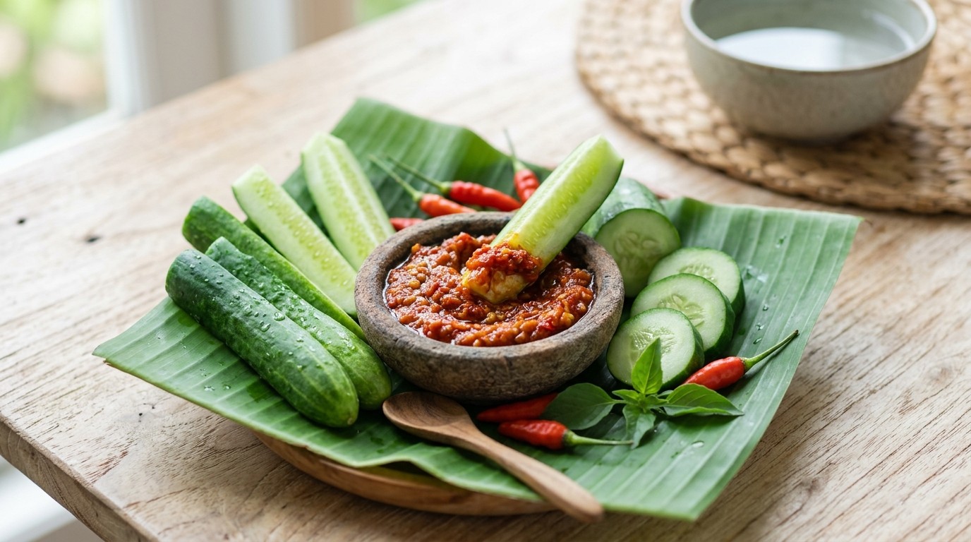 Lalab (groentegerecht van Komkommer)