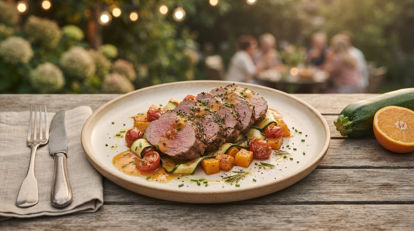 Lamsfilet met courgette