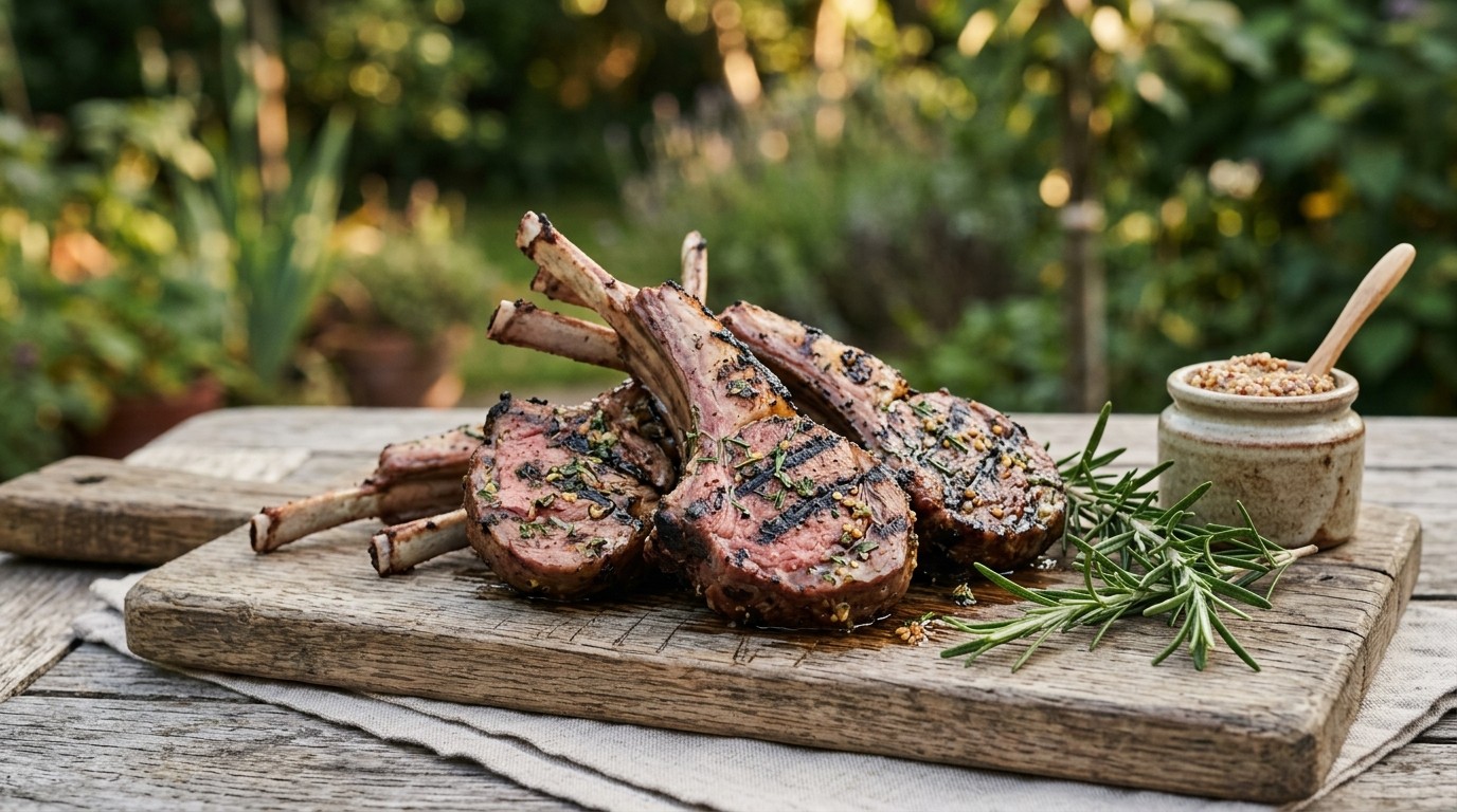 Lamskoteletjes in de grill