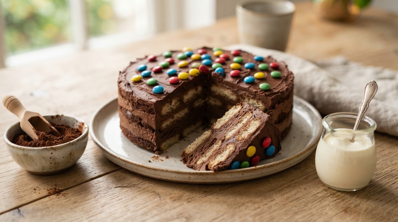 Lange-vingercake met cacao