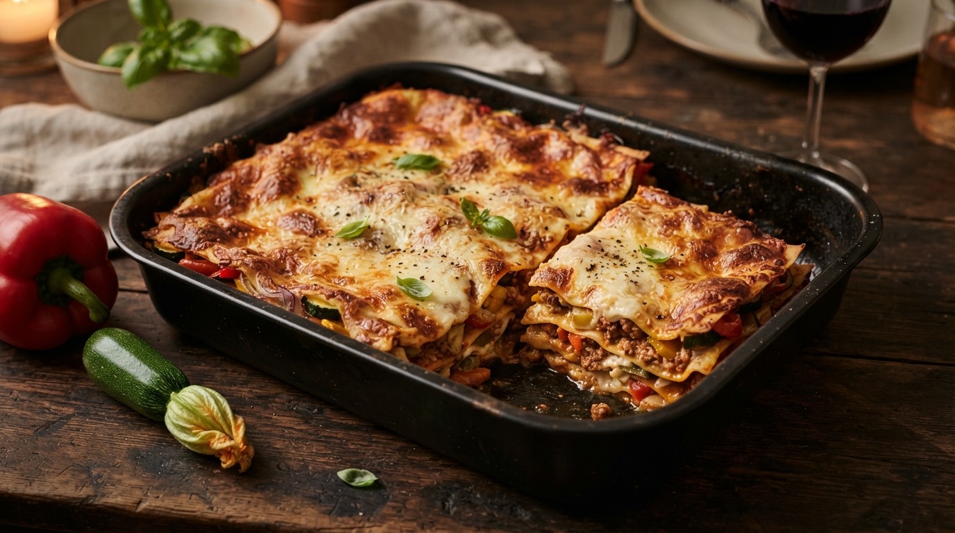 Lasagne met Italiaanse groenten
