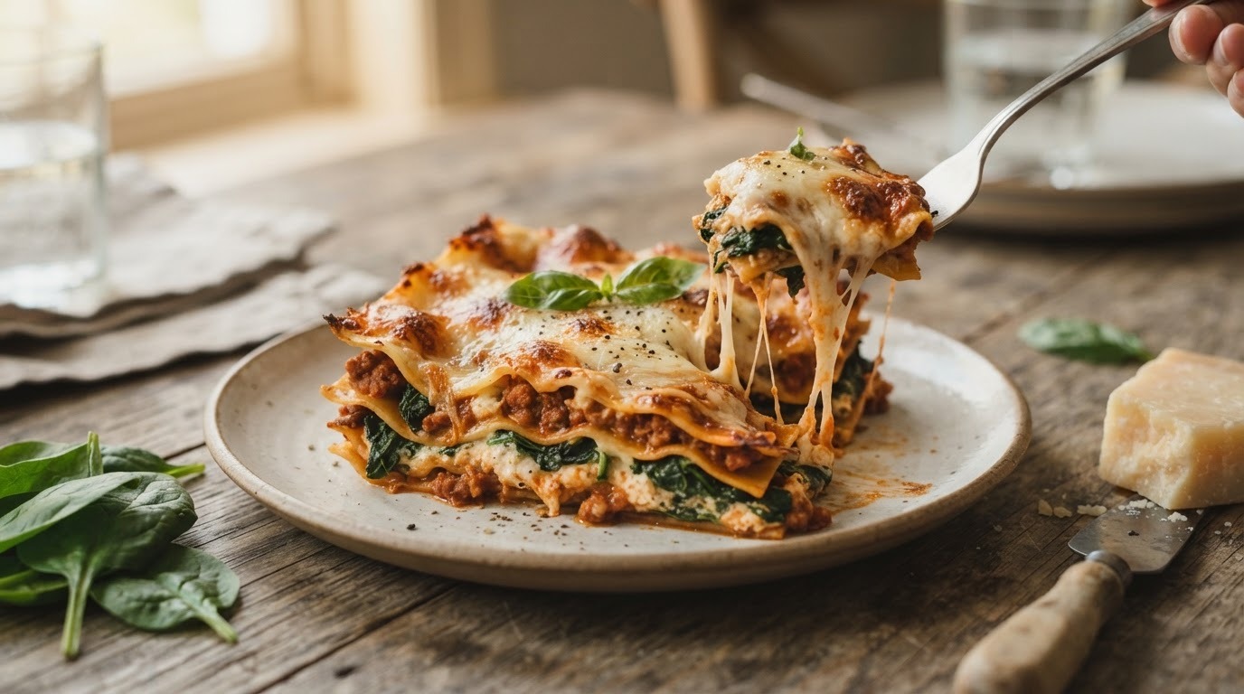 Lasagne met pastasaus