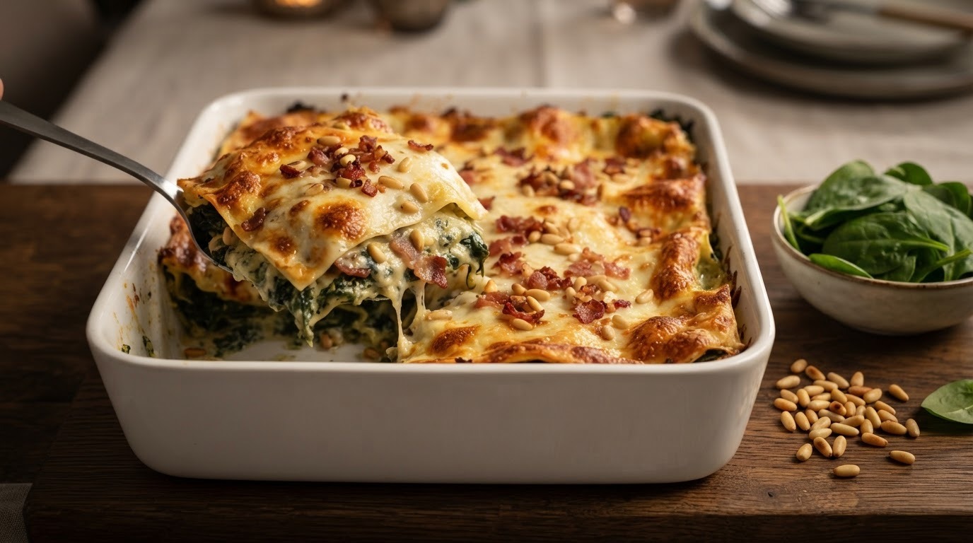 Lasagne met spinazie