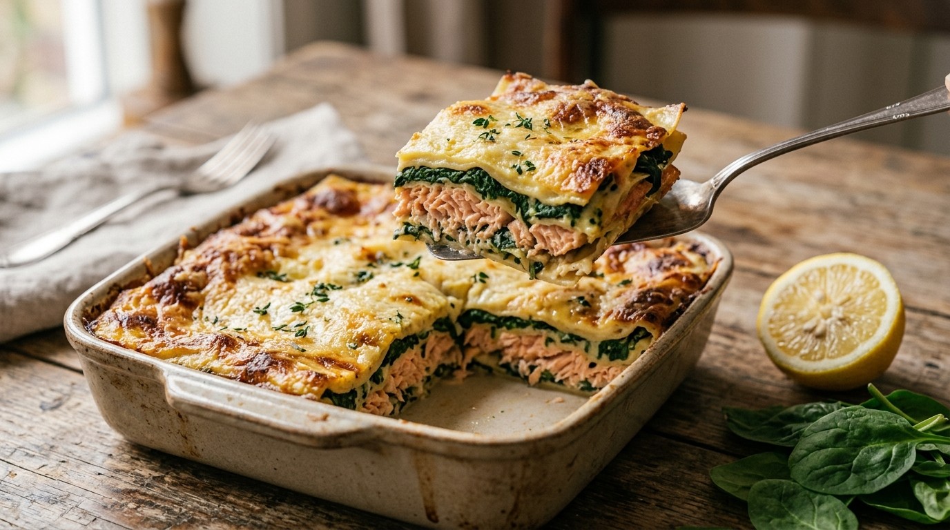 Lasagne met zalm