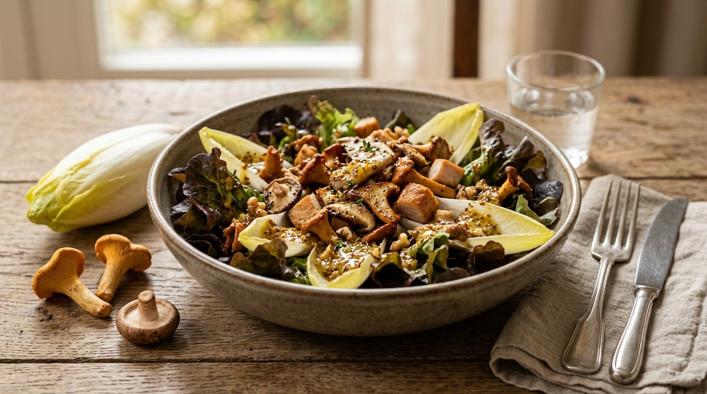 Lauw-warme herfstsalade