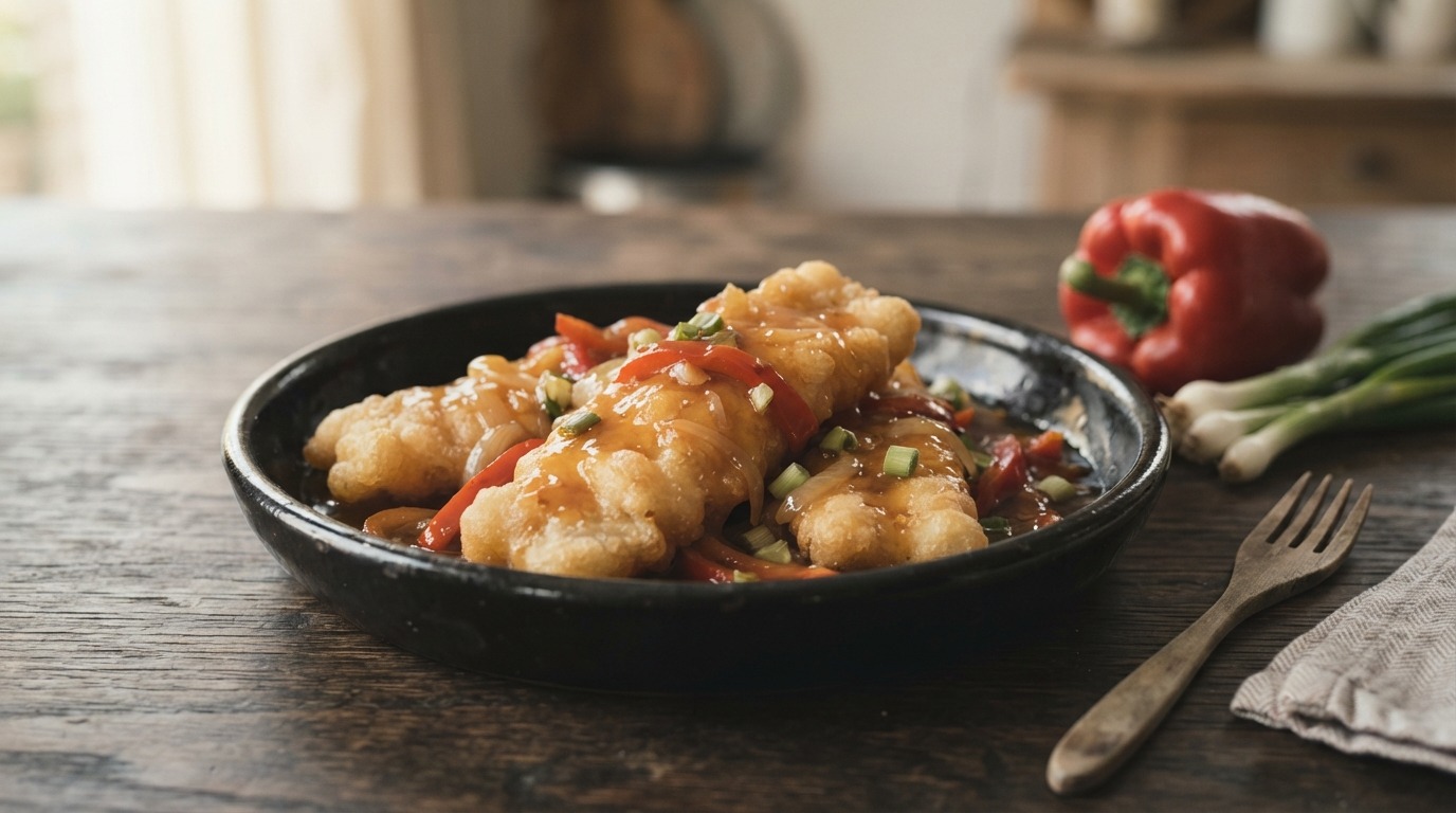 Lekkerbekjes met zoetzure saus