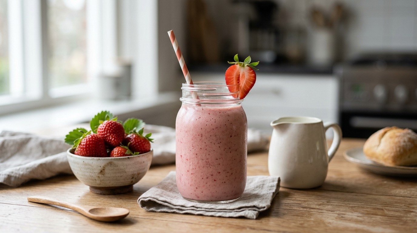 Lekkere Aardbei Smoothie