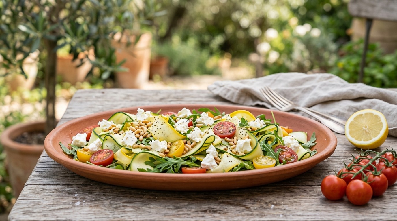 Lekkere Courgettesalade met Rucola en Feta