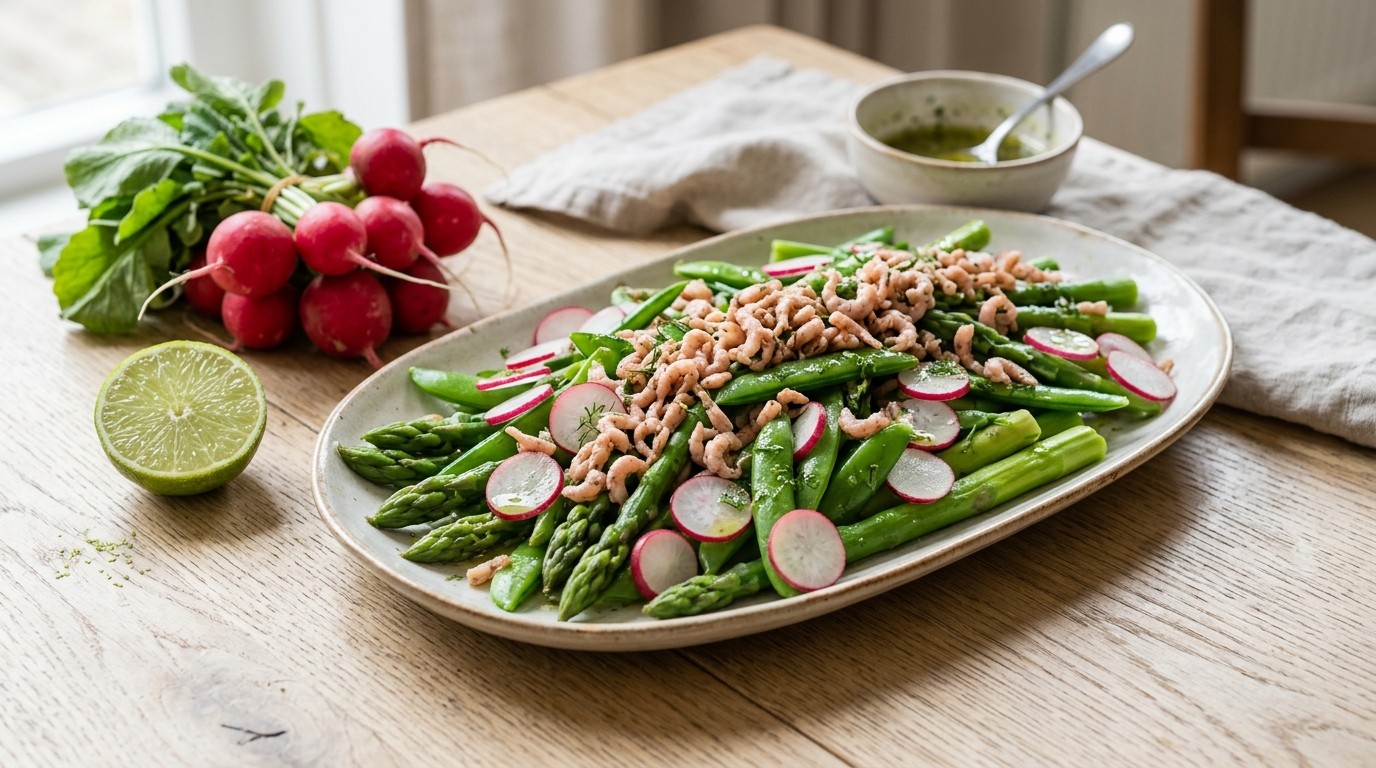 Lentesalade met Garnalen