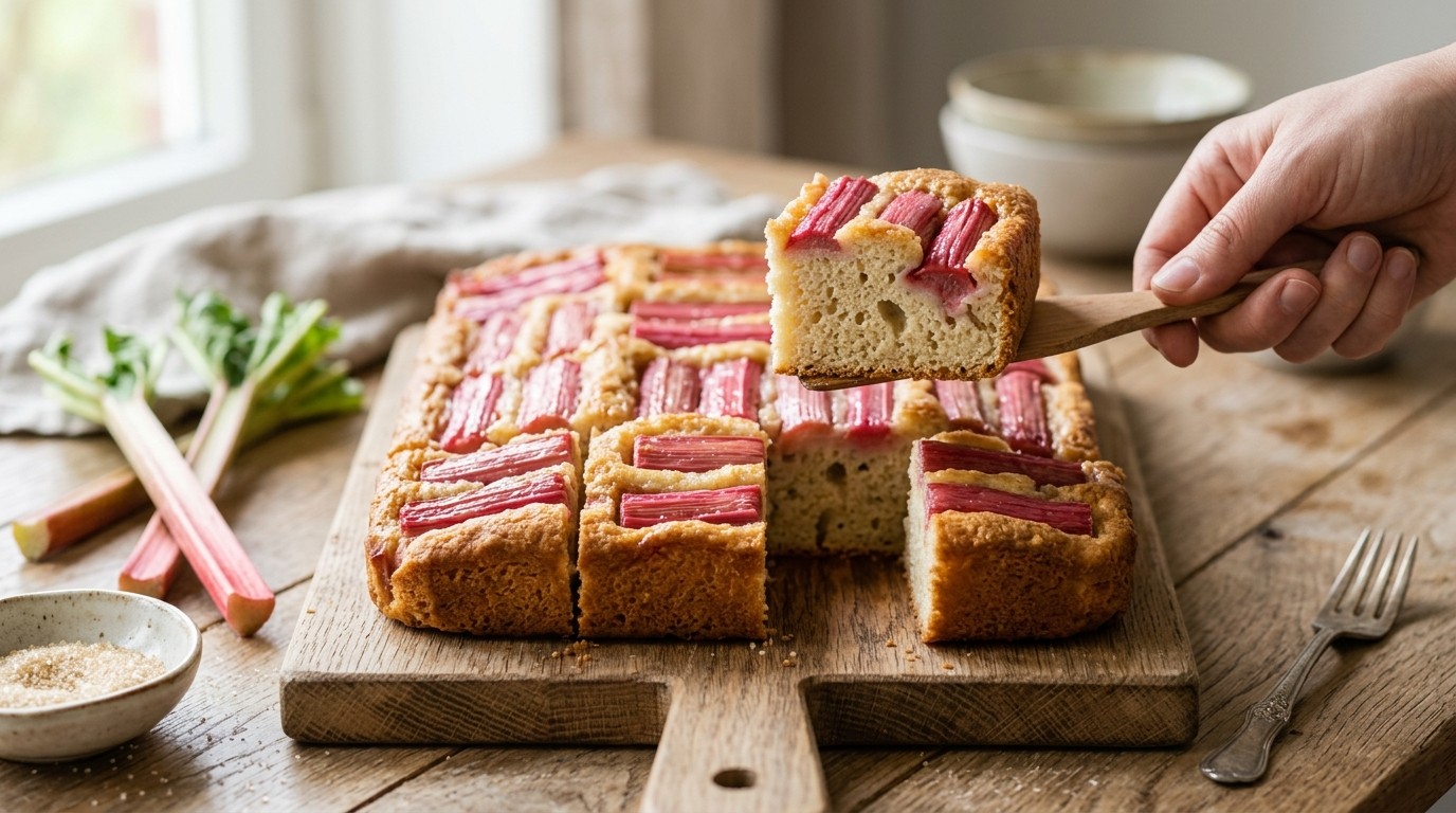 Light rabarbercake